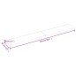 vidaXL Waschtischplatte Dunkelbraun 220x30x(2-6)cm Massivholz vidaXL Waschtischplatte Dunkelbraun 220x30x(2-6)cm Massivholz