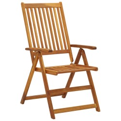 vidaXL Klappbare Gartenstühle 8 Stk. Massivholz Akazie