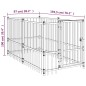vidaXL Hundezwinger Schwarz 193,5x97x100 cm Stahl vidaXL Hundezwinger Schwarz 193,5x97x100 cm Stahl