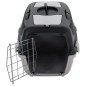 vidaXL Transportbox für Haustiere Grau und Schwarz 55x36x35 cm PP vidaXL Transportbox für Haustiere Grau und Schwarz 55x36x35 cm PP