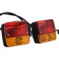 vidaXL Anhängerleuchten 2 Stk. Rot 10,5x7,5x10 cm 12V Klassisch vidaXL Anhängerleuchten 2 Stk. Rot 10,5x7,5x10 cm 12V Klassisch
