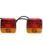 vidaXL Anhängerleuchten 2 Stk. Rot 10,5x7,5x10 cm 12V Klassisch vidaXL Anhängerleuchten 2 Stk. Rot 10,5x7,5x10 cm 12V Klassisch