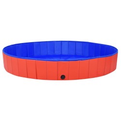 vidaXL Hundepool Faltbar Rot 200x30 cm PVC