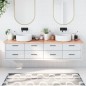 vidaXL Waschtischplatte Hellbraun 200x30x(2-4) cm Massivholz Behandelt vidaXL Waschtischplatte Hellbraun 200x30x(2-4) cm Massivholz Behandelt
