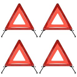 vidaXL Verkehrswarndreiecke 4 Stk. Rot 56,5x36,5x44,5cm