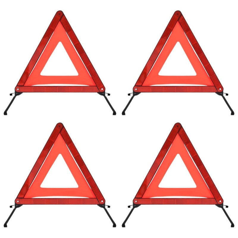 vidaXL Verkehrswarndreiecke 4 Stk. Rot 56,5x36,5x44,5cm vidaXL Verkehrswarndreiecke 4 Stk. Rot 56,5x36,5x44,5cm