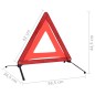 vidaXL Verkehrswarndreiecke 4 Stk. Rot 56,5x36,5x44,5cm vidaXL Verkehrswarndreiecke 4 Stk. Rot 56,5x36,5x44,5cm