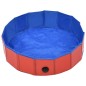 vidaXL Hundepool Faltbar Rot 80×20 cm PVC vidaXL Hundepool Faltbar Rot 80×20 cm PVC