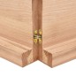 Waschtischplatte Hellbraun 160x40x6 cm Massivholz Behandelt Waschtischplatte Hellbraun 160x40x6 cm Massivholz Behandelt