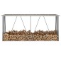 vidaXL Brennholzlager Verzinkter Stahl 330x84x152 cm Braun vidaXL Brennholzlager Verzinkter Stahl 330x84x152 cm Braun