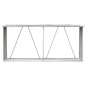 vidaXL Brennholzlager Verzinkter Stahl 330x84x152 cm Braun vidaXL Brennholzlager Verzinkter Stahl 330x84x152 cm Braun