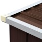vidaXL Brennholzlager Verzinkter Stahl 330x84x152 cm Braun vidaXL Brennholzlager Verzinkter Stahl 330x84x152 cm Braun