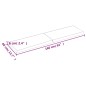 Waschtischplatte Hellbraun 160x40x6 cm Massivholz Behandelt Waschtischplatte Hellbraun 160x40x6 cm Massivholz Behandelt