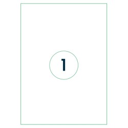 rillprint Selbstklebende Aufkleber Etiketten 210x297 mm 1000 Blatt Weiß
