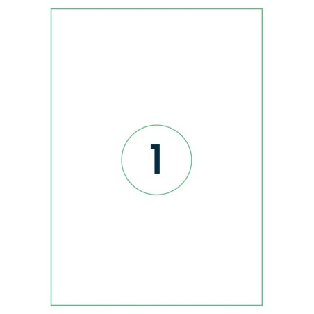 rillprint Selbstklebende Aufkleber Etiketten 210x297 mm 1000 Blatt Weiß