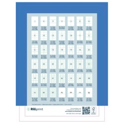 rillprint Selbstklebende Aufkleber Etiketten 210x297 mm 1000 Blatt Weiß