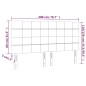 vidaXL LED Kopfteil Dunkelgrau 200x5x118/128 cm Samt vidaXL LED Kopfteil Dunkelgrau 200x5x118/128 cm Samt