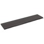 Waschtischplatte Dunkelgrau 220x50x6 cm Massivholz Behandelt Waschtischplatte Dunkelgrau 220x50x6 cm Massivholz Behandelt