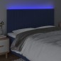 vidaXL LED Kopfteil Blau 200x5x118/128 cm Stoff vidaXL LED Kopfteil Blau 200x5x118/128 cm Stoff