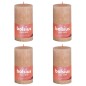 Bolsius Rustikale Stumpenkerzen Shine 4 Stk. 130x68 mm Nebelrosa Bolsius Rustikale Stumpenkerzen Shine 4 Stk. 130x68 mm Nebelrosa