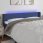 vidaXL LED Kopfteil Blau 163x16x78/88 cm Stoff vidaXL LED Kopfteil Blau 163x16x78/88 cm Stoff