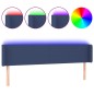 vidaXL LED Kopfteil Blau 163x16x78/88 cm Stoff vidaXL LED Kopfteil Blau 163x16x78/88 cm Stoff