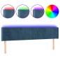 vidaXL LED Kopfteil Dunkelblau 163x16x78/88 cm Samt vidaXL LED Kopfteil Dunkelblau 163x16x78/88 cm Samt