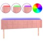 vidaXL LED Kopfteil Rosa 203x16x78/88 cm Samt vidaXL LED Kopfteil Rosa 203x16x78/88 cm Samt