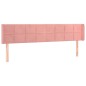 vidaXL LED Kopfteil Rosa 203x16x78/88 cm Samt vidaXL LED Kopfteil Rosa 203x16x78/88 cm Samt
