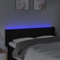 vidaXL LED Kopfteil Schwarz 147x16x78/88 cm Stoff vidaXL LED Kopfteil Schwarz 147x16x78/88 cm Stoff