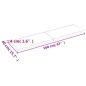 Waschtischplatte Hellbraun 160x40x4 cm Massivholz Behandelt Waschtischplatte Hellbraun 160x40x4 cm Massivholz Behandelt