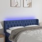 vidaXL LED Kopfteil Blau 163x16x78/88 cm Stoff vidaXL LED Kopfteil Blau 163x16x78/88 cm Stoff