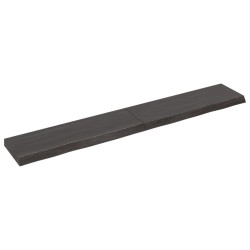 Waschtischplatte Dunkelgrau 180x30x6 cm Massivholz Behandelt