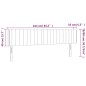vidaXL LED Kopfteil Rosa 163x16x78/88 cm Samt vidaXL LED Kopfteil Rosa 163x16x78/88 cm Samt