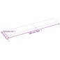 Waschtischplatte Dunkelgrau 180x30x6 cm Massivholz Behandelt Waschtischplatte Dunkelgrau 180x30x6 cm Massivholz Behandelt