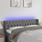 vidaXL LED Kopfteil Dunkelgrau 147x16x78/88 cm Stoff vidaXL LED Kopfteil Dunkelgrau 147x16x78/88 cm Stoff