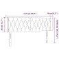 vidaXL LED Kopfteil Dunkelgrau 147x16x78/88 cm Stoff vidaXL LED Kopfteil Dunkelgrau 147x16x78/88 cm Stoff