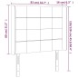 vidaXL LED Kopfteil Taupe 83x16x118/128 cm Stoff vidaXL LED Kopfteil Taupe 83x16x118/128 cm Stoff