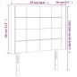 vidaXL LED Kopfteil Dunkelgrün 93x16x118/128 cm Samt vidaXL LED Kopfteil Dunkelgrün 93x16x118/128 cm Samt
