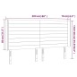 vidaXL LED Kopfteil Schwarz 203x16x118/128 cm Stoff vidaXL LED Kopfteil Schwarz 203x16x118/128 cm Stoff