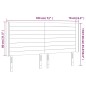 vidaXL LED Kopfteil Taupe 183x16x118/128 cm Stoff vidaXL LED Kopfteil Taupe 183x16x118/128 cm Stoff