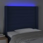 vidaXL LED Kopfteil Blau 83x16x118/128 cm Stoff vidaXL LED Kopfteil Blau 83x16x118/128 cm Stoff