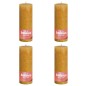 Bolsius Rustikale Stumpenkerzen Shine 4 Stk. 190x68 mm Honiggelb Bolsius Rustikale Stumpenkerzen Shine 4 Stk. 190x68 mm Honiggelb