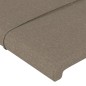 vidaXL Bettgestell mit Kopfteil Taupe 160x200 cm Stoff vidaXL Bettgestell mit Kopfteil Taupe 160x200 cm Stoff