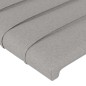 vidaXL Bettgestell mit Kopfteil Hellgrau 160x200 cm Stoff vidaXL Bettgestell mit Kopfteil Hellgrau 160x200 cm Stoff