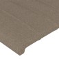 vidaXL Bettgestell mit Kopfteil Taupe 100x200 cm Stoff vidaXL Bettgestell mit Kopfteil Taupe 100x200 cm Stoff