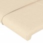 vidaXL Bettgestell mit Kopfteil Creme 140x200 cm Stoff vidaXL Bettgestell mit Kopfteil Creme 140x200 cm Stoff