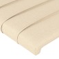 vidaXL Bettgestell mit Kopfteil Creme 120x200 cm Stoff vidaXL Bettgestell mit Kopfteil Creme 120x200 cm Stoff