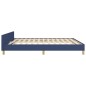 vidaXL Bettgestell mit Kopfteil Blau 160x200 cm Stoff vidaXL Bettgestell mit Kopfteil Blau 160x200 cm Stoff