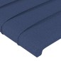 vidaXL Bettgestell mit Kopfteil Blau 160x200 cm Stoff vidaXL Bettgestell mit Kopfteil Blau 160x200 cm Stoff